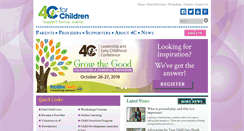 Desktop Screenshot of 4cforchildren.org