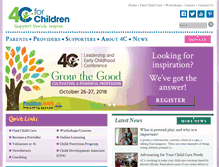 Tablet Screenshot of 4cforchildren.org